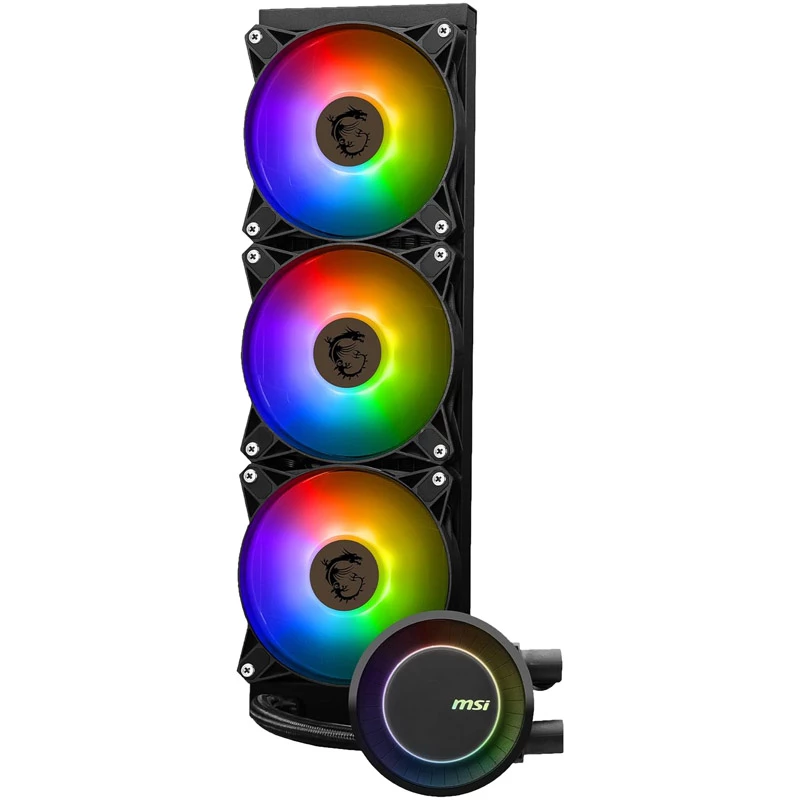 MSI MAG CORELIQUID E360 skysčio aušinimo rinkinys procesoriui, 12 cm, juodas