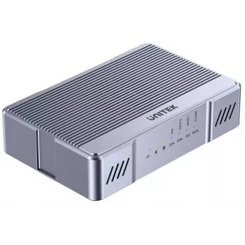 Unitek M.2 korpusas 2x 20 Gb/s su RAID0/RAID1 ir disko klonavimu