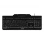 CHERRY KC 1000 SC klaviatūra USB QWERTZ šveicariška juoda