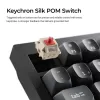 Mechaninė klaviatūra Keychron V1 Ultra 8K — 75% formata, QWERTY, Bluetooth, RGB, Juoda