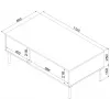 Cama TRESSE suolas / staliukas 110x60x40 matinis žalias