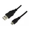 LogiLink USB 2.0 jungiamasis laidas, 1,8 m, juodas, USB-A kištukas – USB-B Micro kištukas, atitinka USB 2.0 (CU0034)