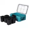 MAKTRAK Organizer compact įrankių dėžė Mėlyna/permatoma, permatomas dangtelis