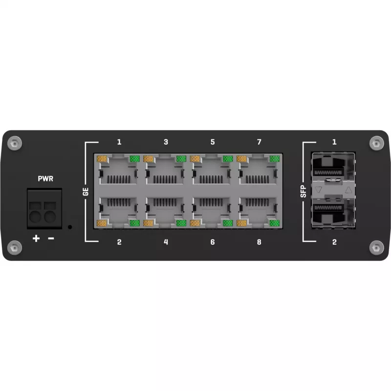 Teltonika TSW210 tinklo jungiklis, 8x RJ45, 2x SFP