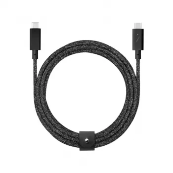 USB laidas Native Union Belt USB 2.0 Type-C į Type-C 2,4 m juodas