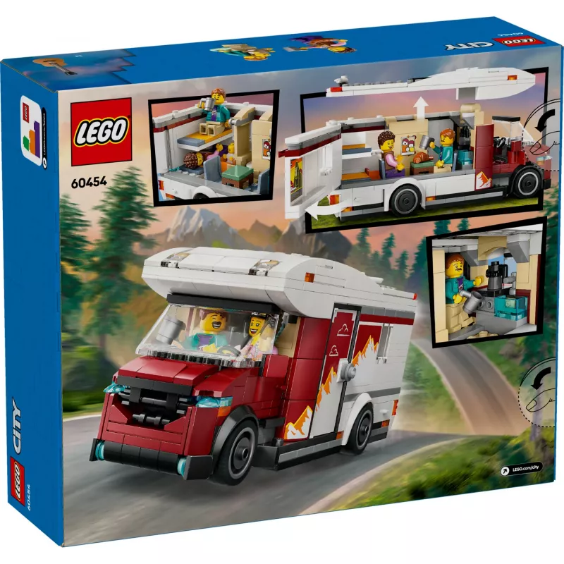 Konstruktorius LEGO City Nuotykių kemperis 60454, 385 detalės, aukštis 80 mm, nuo 6 metų