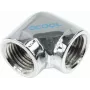 Alphacool HF L formos jungtis G1/4 vidinis sriegis į G1/4 vidinį sriegį - Chromuota (17041)