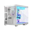 MODECOM korpusas VOLCANO PANORAMA ARGB 5F MIDI baltas