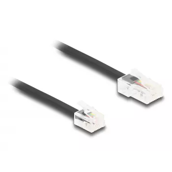 DeLOCK telefono kabelis RJ11 kištukas – RJ45 kištukas, juodas, 3 m