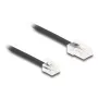 DeLOCK telefono kabelis RJ11 kištukas – RJ45 kištukas, juodas, 3 m
