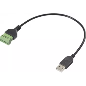 Renkforce USB 2.0 adapterio laidas [1x 2.0 kištukas A - 1x gnybtų jungtis] RF-6443966 30 cm