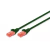 Tinklo kabelis Digitus CAT 6 U/UTP RJ-45 Cat6 2m Žalias