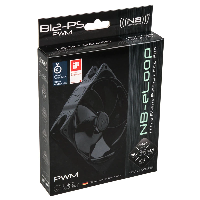 Ventiliatorius Noiseblocker B12-PS-BL