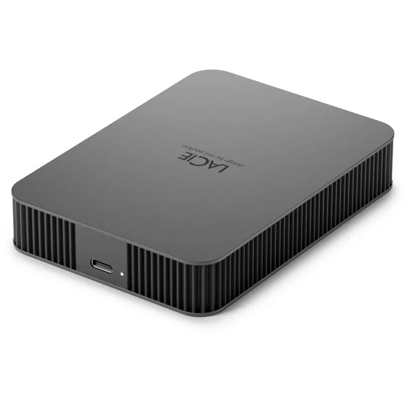 LaCie Mobile Drive Secure 5TB nešiojamas išorinis kietasis diskas 2,5 colio, Mac ir PC, Space Grey, duomenų atkūrimo paslauga (STLR5000400)