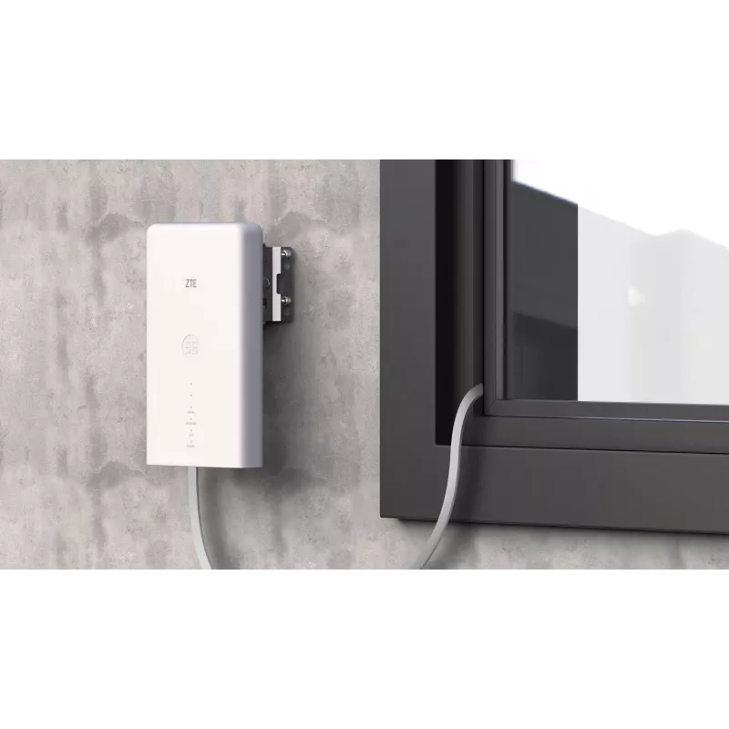 Wi‑Fi maršruto parinkimo rinkinys ZTE MC889 su 5G LTE lauko įrenginiu, Wi‑Fi 6, dvi juostos 2,4/5 GHz, 160 MHz, 5x Gigabit prievadai, PoE, IP65 lauke