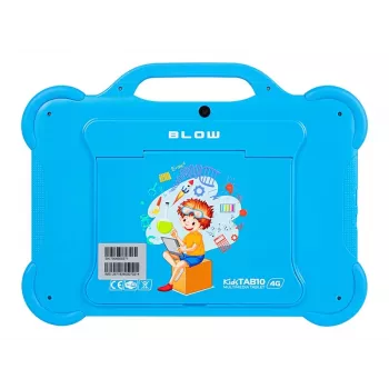 Planšetė BLOW KidsTAB10 10,1 colio pilno dydžio planšetė, 10,1 colio IPS 1200x1920, Android 12, 4 GB RAM, 64 GB eMCP, 4G (MicroSIM), 6000 mAh, Astral Blue