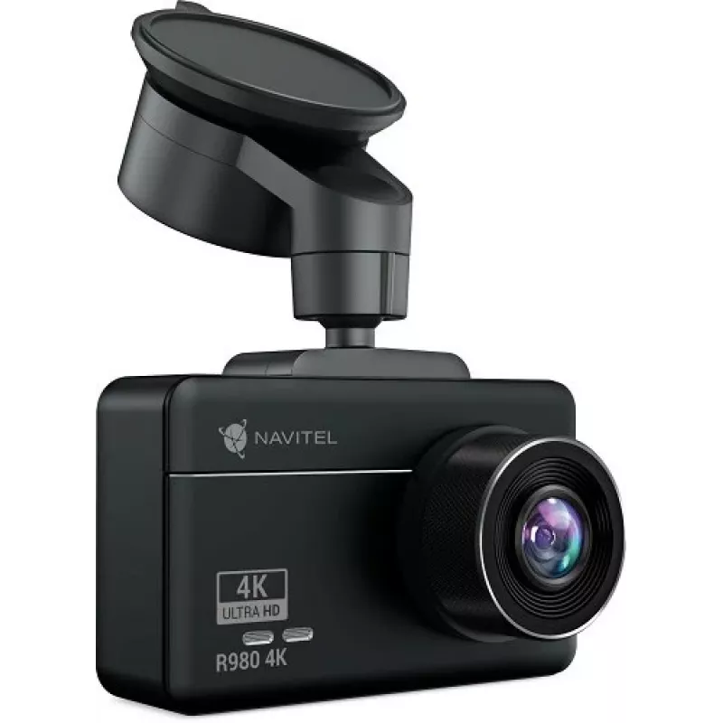 Navitel R980 4K vaizdo registratorius su Wi-Fi, GPS informatoriumi ir skaitmeniniu spidometru, 3 colių IPS jutiklinis ekranas 854x480, žemėlapiai