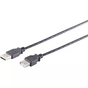 USB kabelis ShiverPeaks S/CONN 13-24045 USB 2.0 3 m Juodas