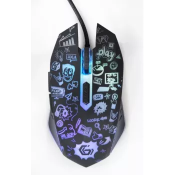 Pelinė USB optinė juoda MUS-6B-GRAFIX-01 Gembird