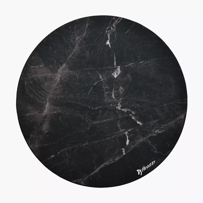 Arozzi Zona Round Floor Pad – apvalus apsauginis kilimėlis grindims, juodas marmuras