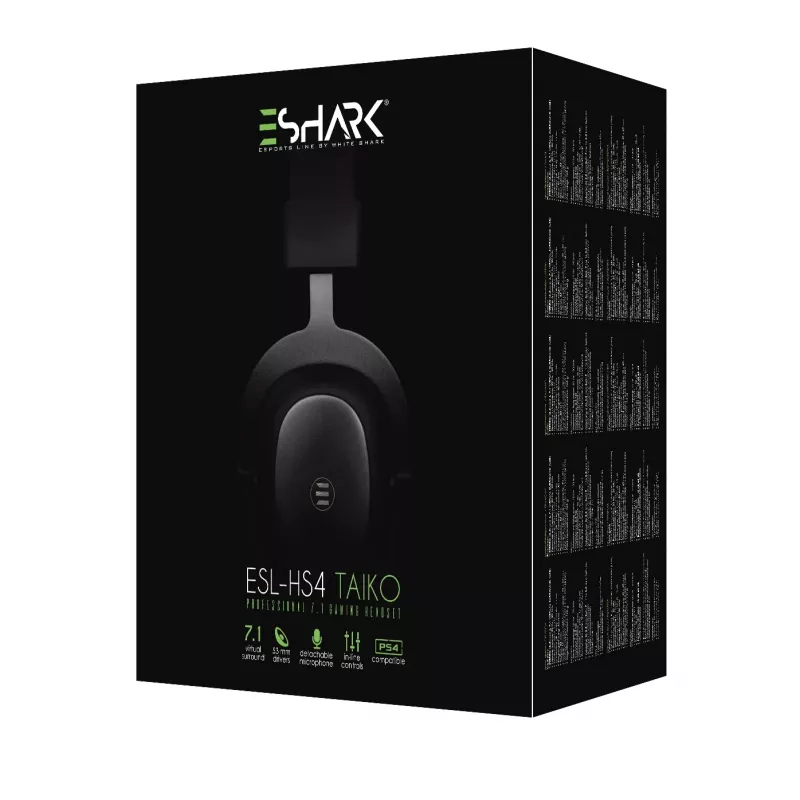 Žaidimų ausinės White Shark Premium Line ESL-HS4 TAIKO