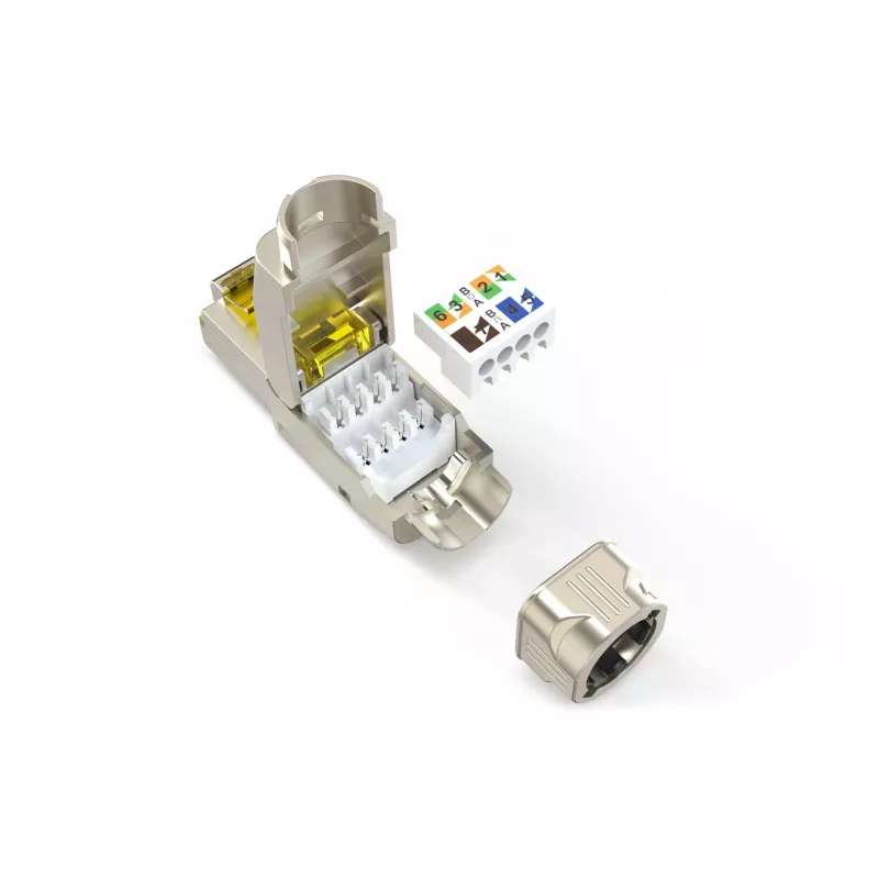 DIGITUS CAT 6A lauko jungtis DN-93638 AWG 22–27, palaiko 4PPoE
