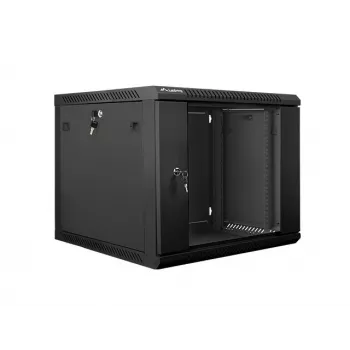 Sieninis stovas LANBERG WF01-6609-10B 9U 19 colių, 600×600×507 mm, 60 kg, IP20, juodos spalvos