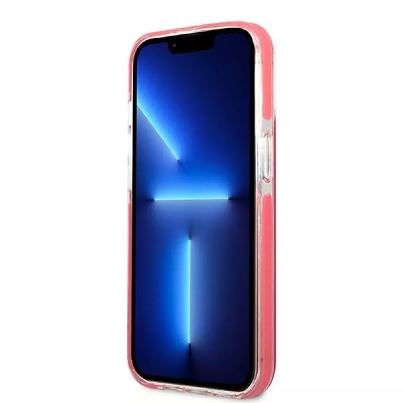 Karl Lagerfeld KLHCP13XTPECPI iPhone 13 Pro Max 6,7 colio kietas dėklas Fuchsia/FUSCHIA Choupette Head
