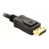DisplayPort kabelis DeLOCK 82423 1 m, vyriškas į vyrišką, juodas