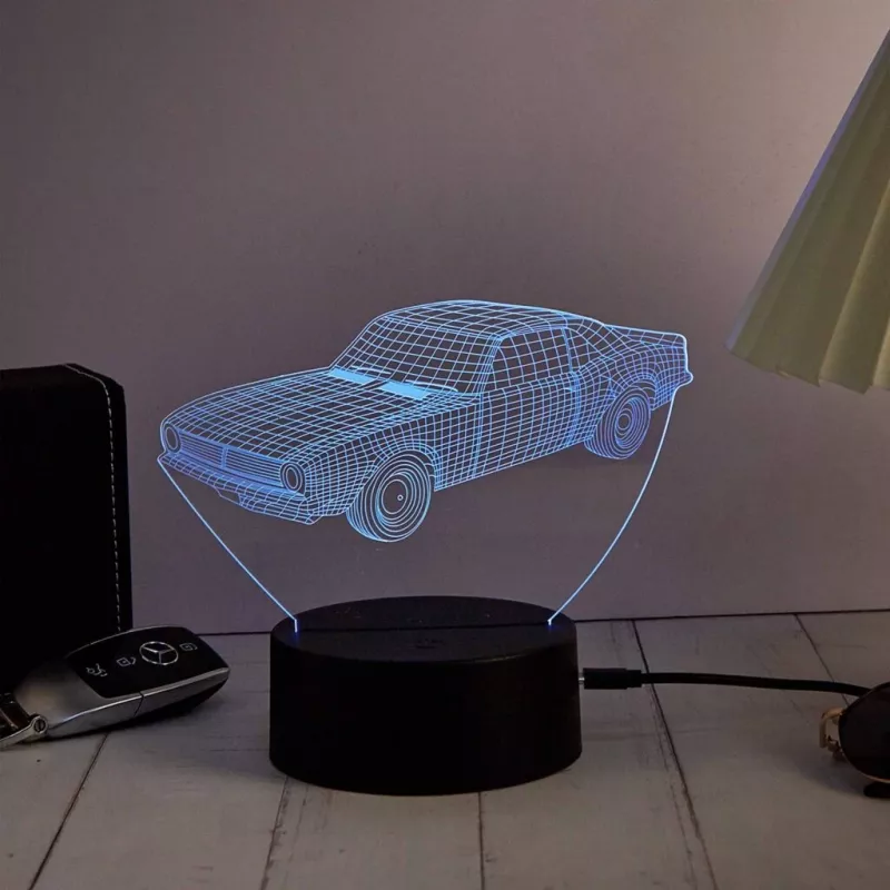 LED dekoratyvinė automobilio lempa MANTA SNL121RGB RGB 3D šviesa automobiliams ir motociklams