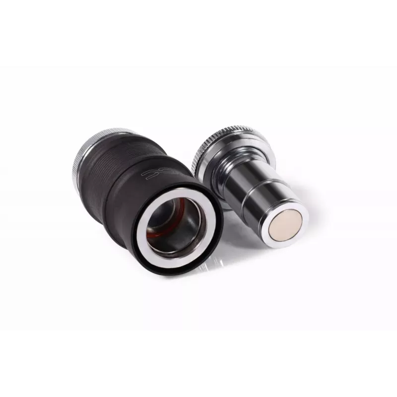 Greitasis jungiklis vandens blokams Alphacool ES 13876 (žalvaris, nikelis, plastikas, juoda/chromas)