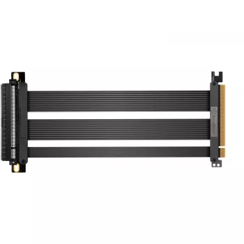SilverStone SST-RC05-220 PCIe 4.0 x16 „riser“ kabelis, 22 cm, juodos spalvos