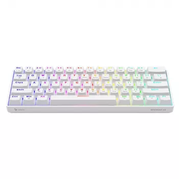 Mechaninė klaviatūra SAVIO Whiteout X2, Outemu Blue, Hot Swap, balta