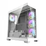 Kompiuterio korpusas Darkflash DS900 (baltas) + 7 ARGB ventiliatoriai