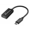 USB Type-C į DisplayPort garso ir vaizdo keitiklis MediaRange MRCS235, 20 cm laidas, juodas