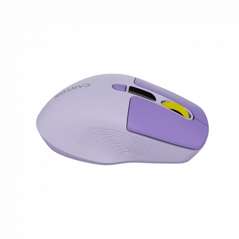 Belaidė pelė CANYON MW-26 LCD Silent Dual Mode Wireless (violetinė)