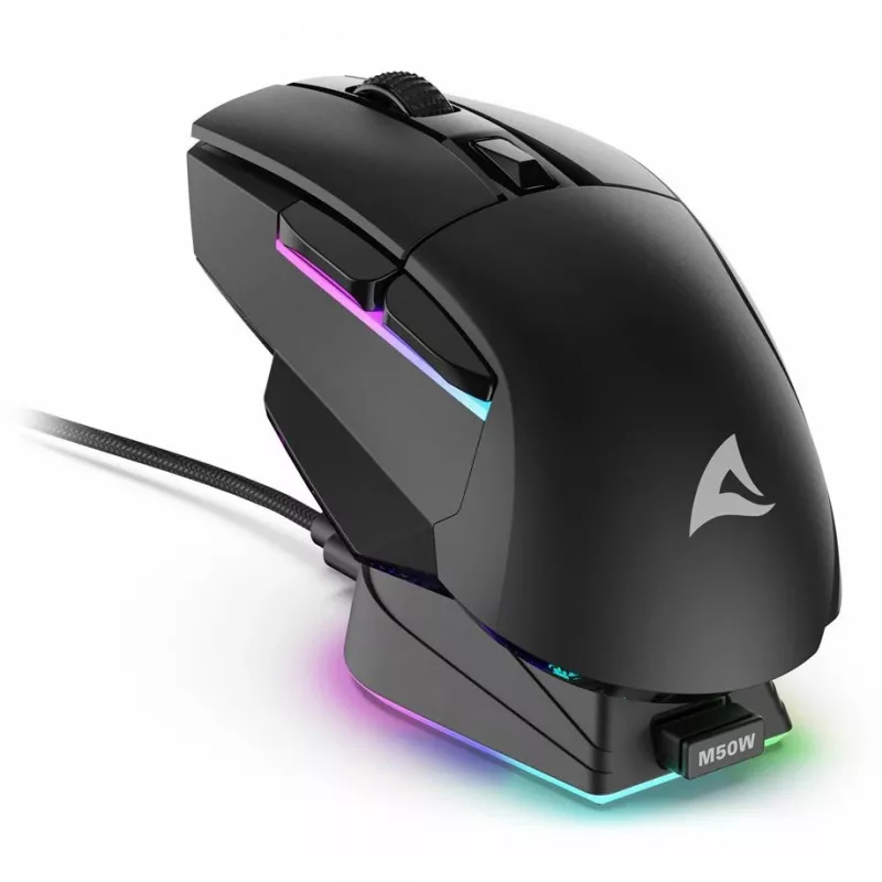 Skiller SGM50W juoda optinė RGB žaidimų pelė