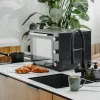 Elektrinė orkaitė Adler AD 6028 – 60 L, 2000 W, laisvai pastatoma, sukamosios rankenėlės, rotiseris, max 230 °C, juoda