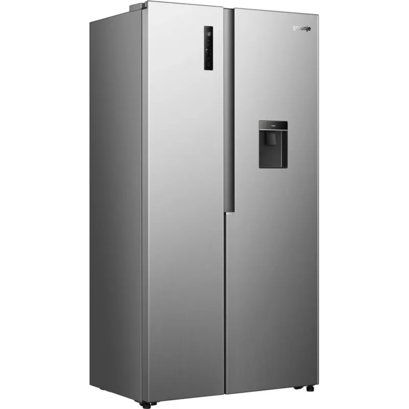 Gorenje HZF55082 NRS917E41XWD G400 – Laisvai pastatomas amerikietiškas šaldytuvas su šaldikliu, pilkas, 541 L, LED apšvietimas