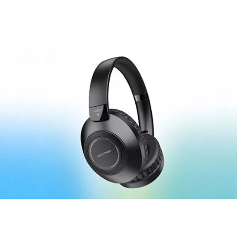 Belaidės ausinės Vention NBBB0 SoundMate S11 – Bluetooth 5.3, ausų lankeliu, įkrovimo dėklas 400 mAh, iki 20 h, juodos