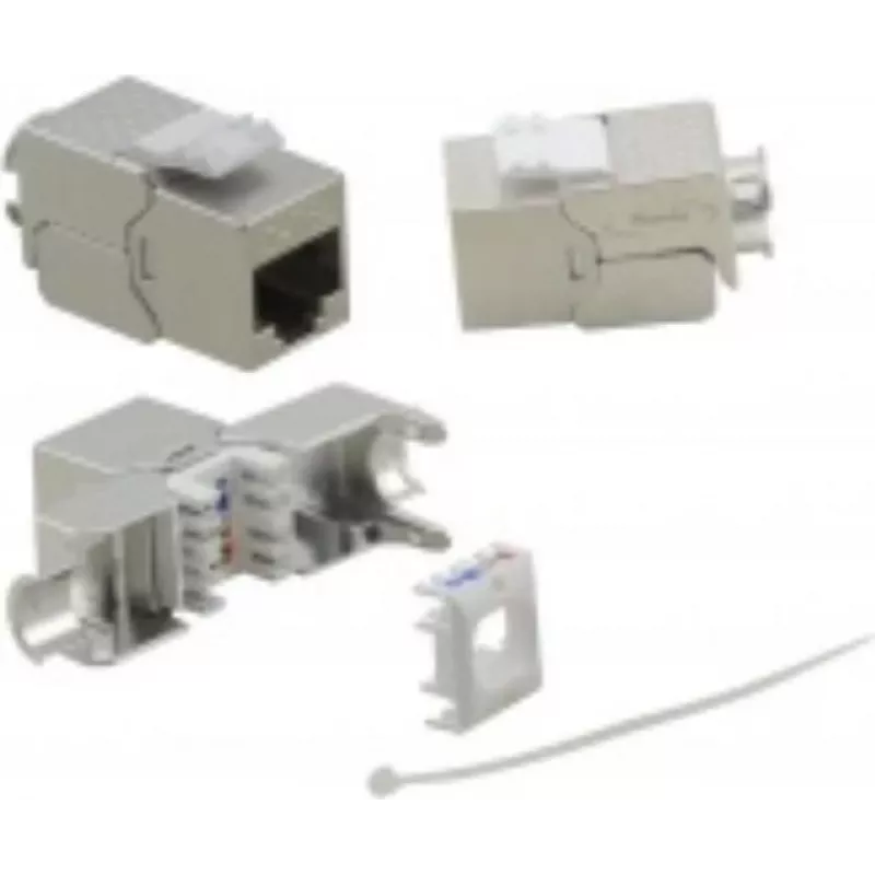 Keystone modulis helos Cat 6a 180° Premium GHMT sertifikuotas 4PPoE