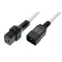 Microconnect MC-C19C20LOCK-1M-W maitinimo laidas su užraktu, 1 m, C19–C20