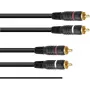 Cinch (RCA) kabelis Omnitronic 3020940N 2x2 įžemintas 1,5 m
