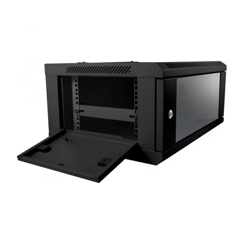 Sieninis stovas ALLNET ALL-SMC6604SCHWARZ 4U, maks. apkrova 50 kg, rakinamas, juodas