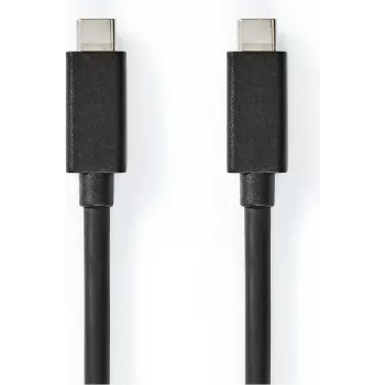 Nedis USB-C™ laidas | USB 3.2 Gen 2x2 | USB-C™ kištukas – USB-C™ kištukas | 100 W | 4K@60Hz | 20 Gbps | nikeliuotas | 2,00 m | apvalus | PVC | juodas | Dėžutė