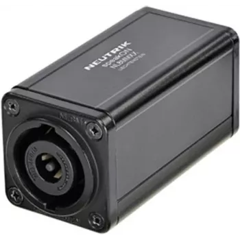 NEUTRIK NL8MMXX - speakON praėjimo adapteris 8 kontaktų kabelio prailginimui, juodas