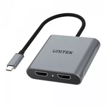 UNITEK adapteris USB-C, 2x HDMI, 4K@60Hz, MST, V1404B