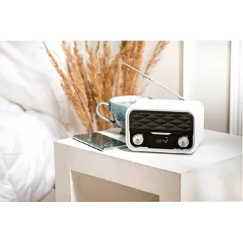 Nešiojamas radijas Adler AD 1185 – FM, Bluetooth 4.0, MP3, SD kortelė, AUX, 1800 mAh baterija, LCD ekranas, mikro-USB įkrovimas