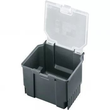 Dėžutė laikymui Bosch SystemBox stačiakampė polipropileninė 105×117×84 mm Juoda/Pilka