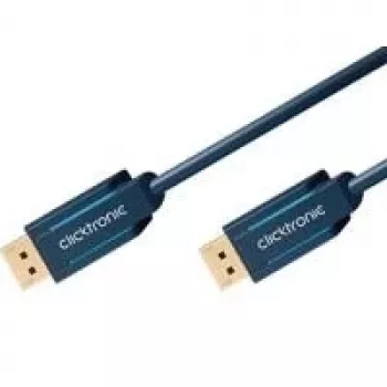 ClickTronic 20m DisplayPort laidas (vyriškas-vyriškas) mėlynas (70717)